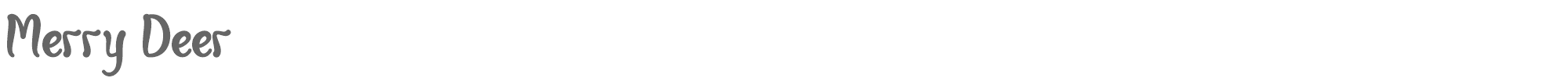 Sample characters Merry Deer Font